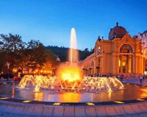 The Singing Fountain Kosice Diamond Painting