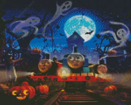 Thomas And Friends Halloween Diamond Painting