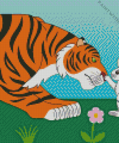 Tiger And Rabbit Diamond Painting