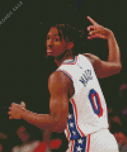 Tyrese Maxey Basketballer Diamond Painting