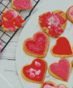 Valentine Heart Biscuits Diamond Painting