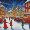 Vintage Christmas Evening Diamond Painting