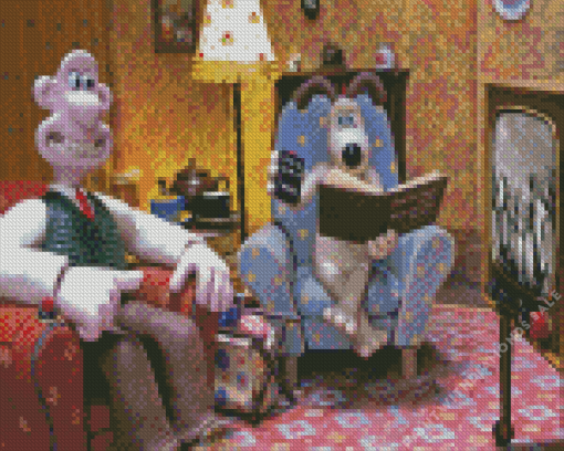 Wallace And Gromit Art Diamond Painting