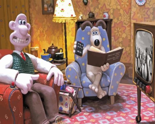 Wallace And Gromit Art Diamond Painting