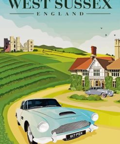 West Sussex Poster Diamond Painting