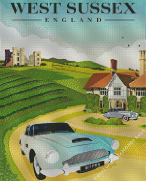 West Sussex Poster Diamond Painting