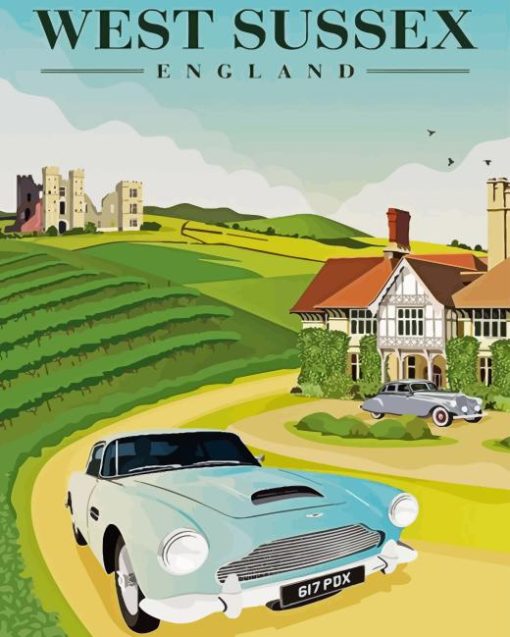 West Sussex Poster Diamond Painting