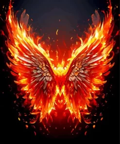 Wings Fire Diamond Painting