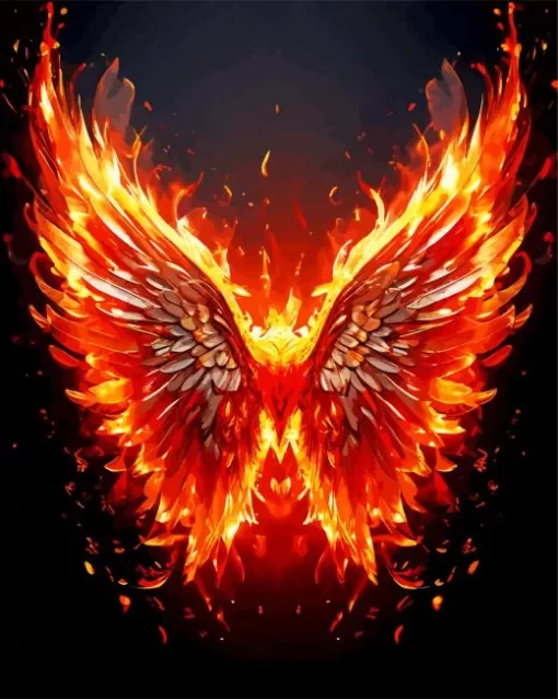 Wings Fire Diamond Painting