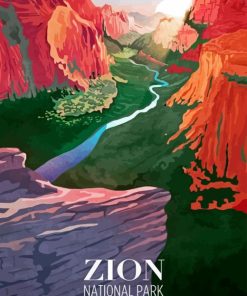 Zion Park Poster Diamond Painting