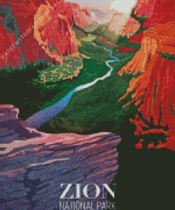 Zion Park Poster Diamond Painting