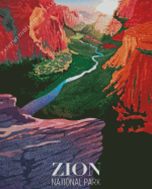 Zion Park Poster Diamond Painting