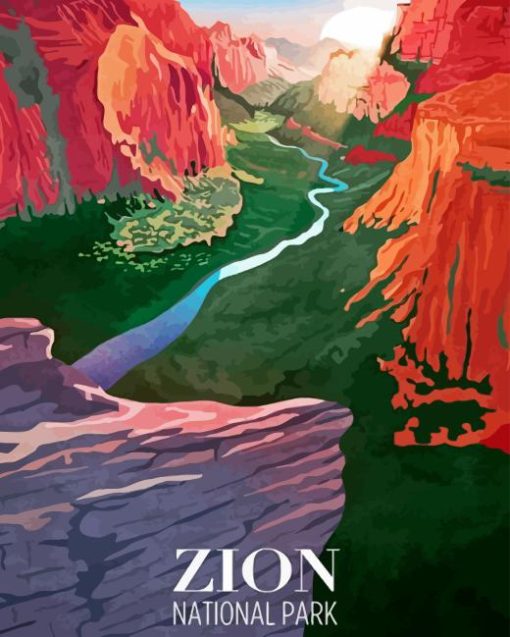 Zion Park Poster Diamond Painting