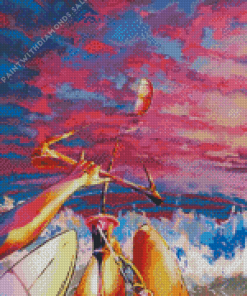 Abstract Kitesurfing Diamond Painting