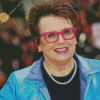 Aesthetic Billie Jean King Diamond Painting