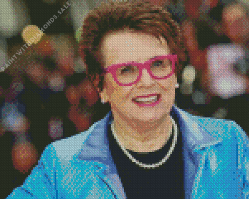 Aesthetic Billie Jean King Diamond Painting