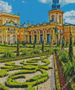 Aesthetic Wilanow Castle Diamond Painting