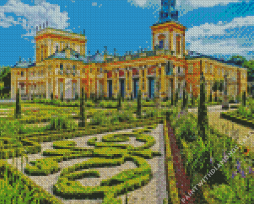 Aesthetic Wilanow Castle Diamond Painting