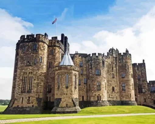 Alnwick Castle Art Diamond Painting