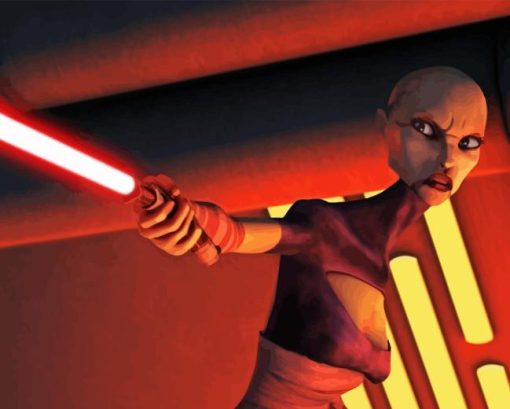 Asajj Ventress Diamond Diamond Painting