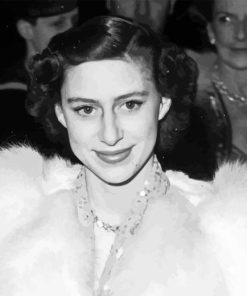 Black And White Princess Margaret Diamond Painting