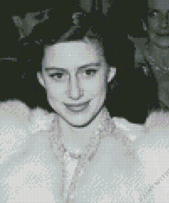 Black And White Princess Margaret Diamond Painting