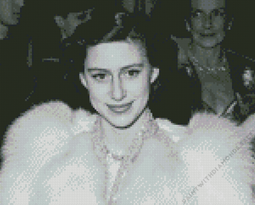 Black And White Princess Margaret Diamond Painting