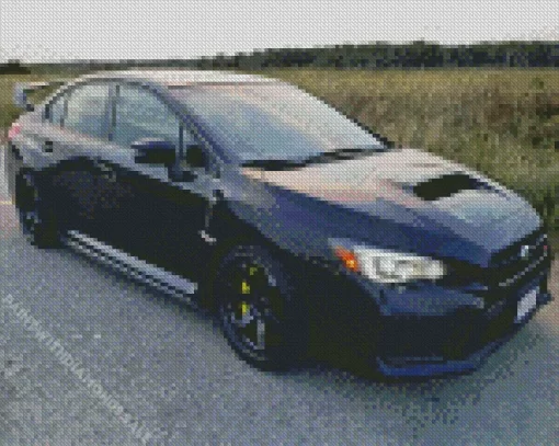 Black Subaru Diamond Painting