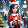 Christmas Girl Diamond Painting