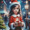 Christmas Girl Diamond Painting