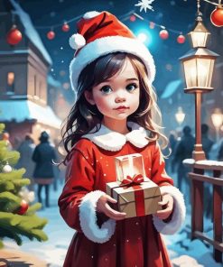 Christmas Girl Diamond Painting