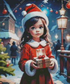 Christmas Girl Diamond Painting