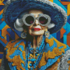 Cool Old Lady Diamond Painting