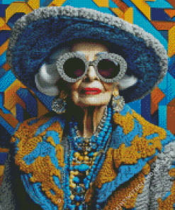 Cool Old Lady Diamond Painting