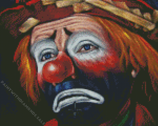 Crying Clown Diamond Painting