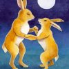 Dancing Rabbits Diamond Painting