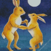 Dancing Rabbits Diamond Painting