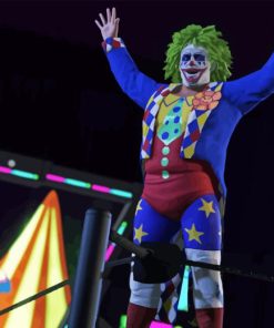 Doink The Clown Wrestler Diamond Painting