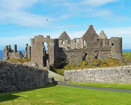 Dunluce Castle Ireland Diamond Painting