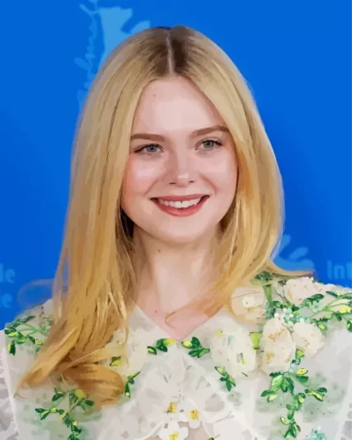 Elle Fanning Diamond Painting