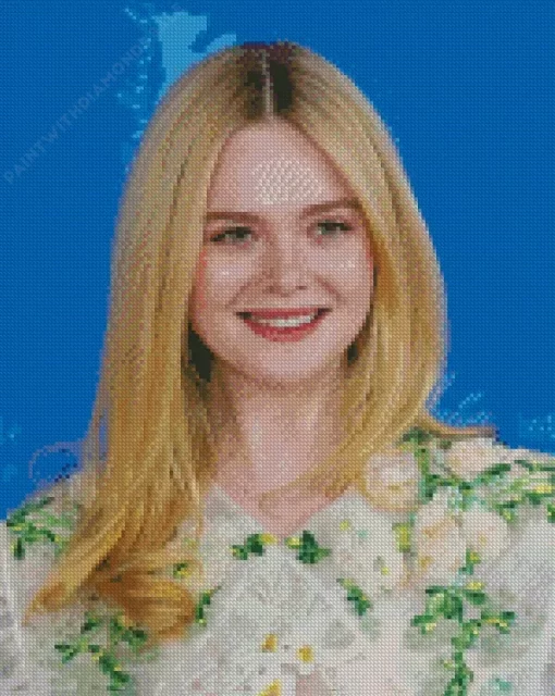 Elle Fanning Diamond Painting