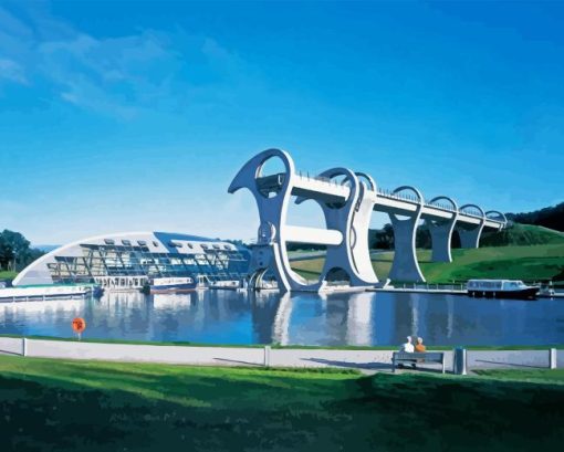 Falkirk Wheel Scotland Diamond Painting