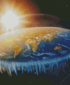 Flat Earth Diamond Painting