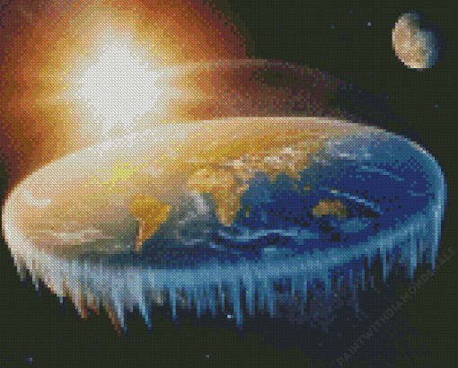 Flat Earth Diamond Painting