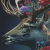 Floral Antlers Diamond Painting