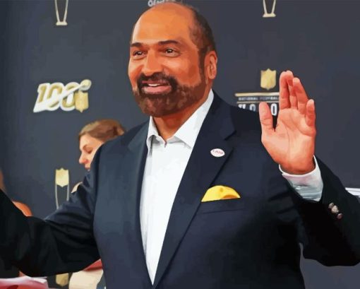 Franco Harris Running Back Diamond Painting