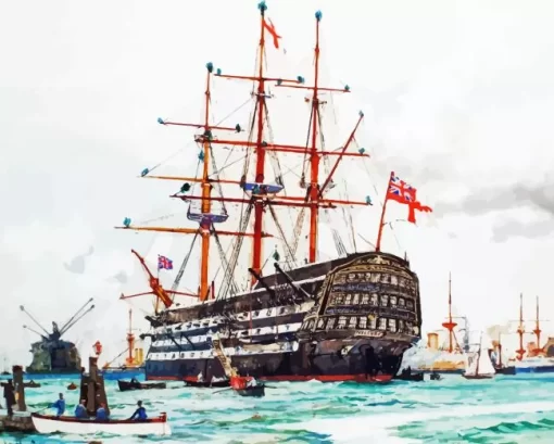 HMS Victory Diamond Painting