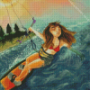 Kitesurfing Girl Art Diamond Painting