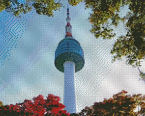 Namsan Tower Diamond Painting