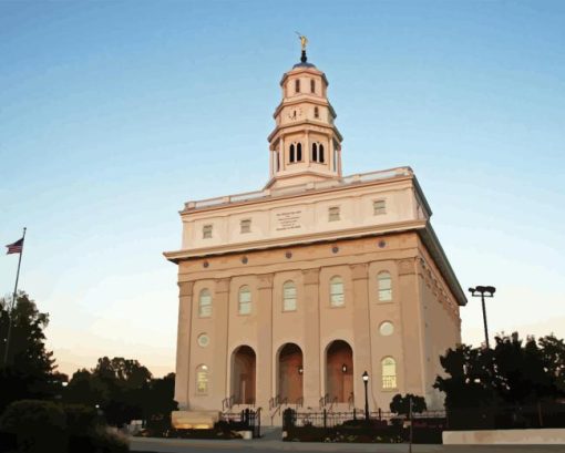 Nauvoo Temple Art Diamond Painting